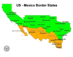 Estados Fronterizos México-EUA, 2012